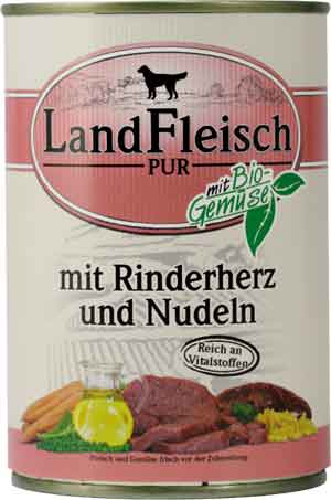Landfleisch Rinderherz + Nudeln